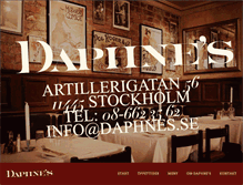 Tablet Screenshot of daphnes.se